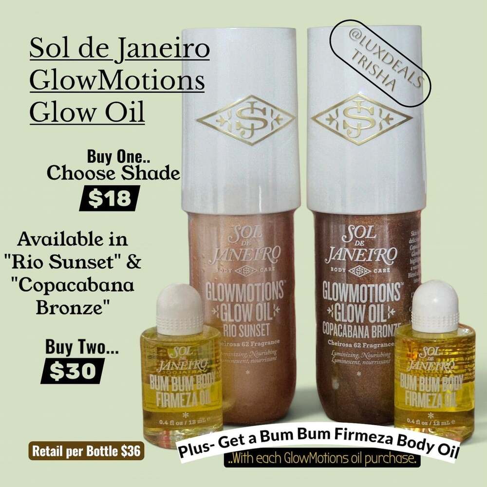 Sol de Janeiro GlowMotions Glow Oil 75 ml Choose Shade or Buy 2